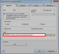 Schaltfläche „Scriptdatei ausführen” konfigurieren