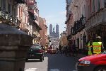 Blick die Nordosten die Venezuela entlang zur Basílica del Voto Nacional.