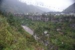 Baños von der anderen Uferseite des Río Pastaza aus gesehen