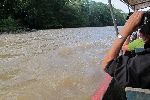 Bootsfahrt über den Río Arajuno von der Liana Lodge nach Puerto Barantilla.<br />© A.Schmitz
