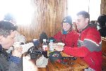 Pause im Refugio José Ribas<br />Fotografiert von C.Diaz