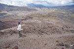 Aufstieg zum Refugio am Vulkan Cotopaxi