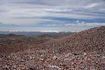 Blick nach Westen auf dem Weg zum Refugio Edward Whymper