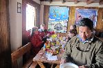 Mittagspause im Refugio Carrel<br />© A.Schmitz