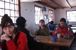 Pause im Refugio Edward Whymper
