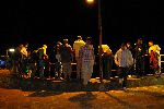 Reisegruppe an der Uferpromenade von Puerto Baquerizo Moreno<br />Fotografiert von C.Diaz