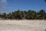 Das Hotel Casa de Marita vom Strand aus gesehen.