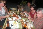 Lobster-Essen au Isla Isabela (Galápagos Inseln)