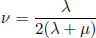 Gleichung 3.11: Beziehung zwischen Schermodul und der ersten LAMÉschen Konstante