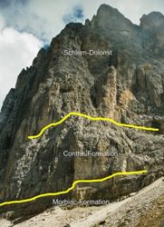 a) König-Laurin-Wand im Norden des Kartiergebiets