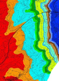 Vorschau: Geologische Karte ohne quartäre Sedimente der südwestlichen Rosengartengruppe