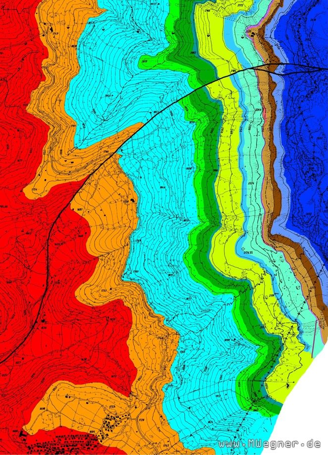 Geologische Karte ohne quartäre Sedimente der südwestlichen Rosengartengruppe